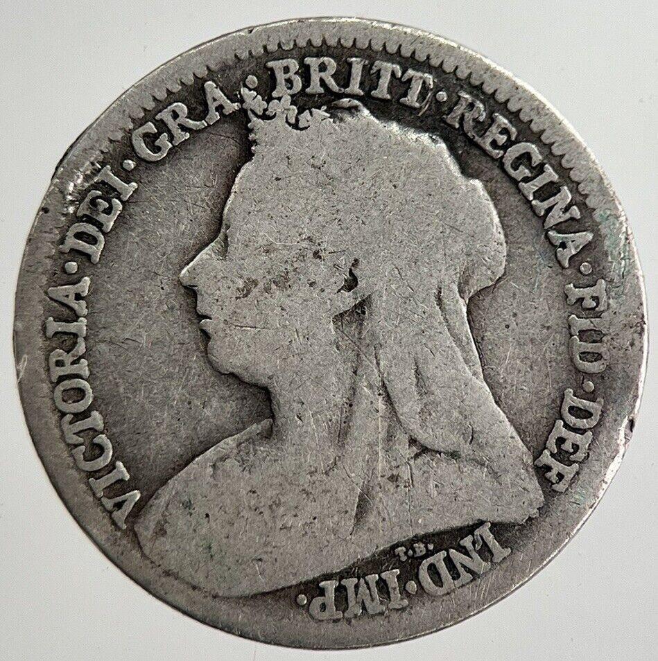 1899 Victoria Threepence Silver Coin | Collectable Grade | a8845