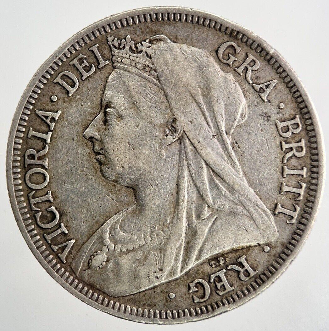 1900 Victoria Half-Crown Silver Coin | Very High Grade | a9747
