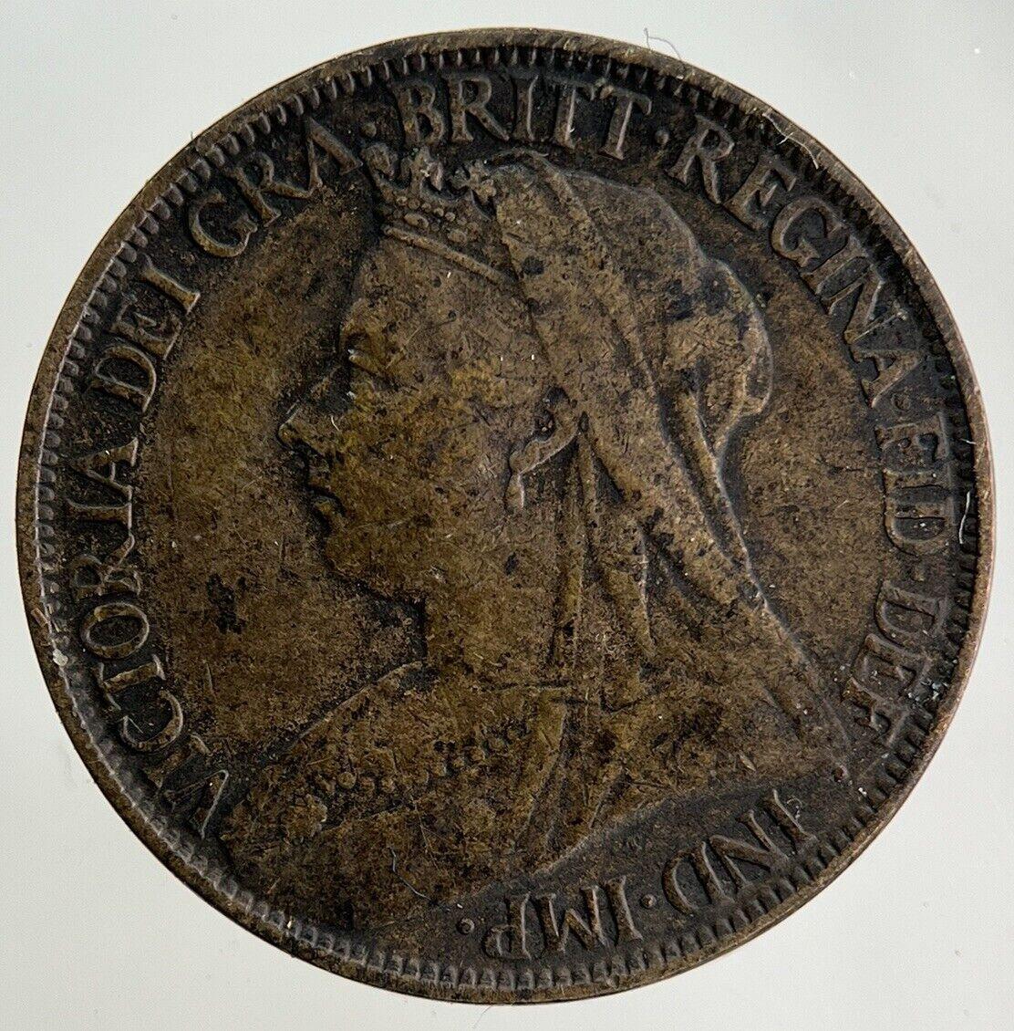 1900 Victoria Farthing Coin | Fine Collectable Grade