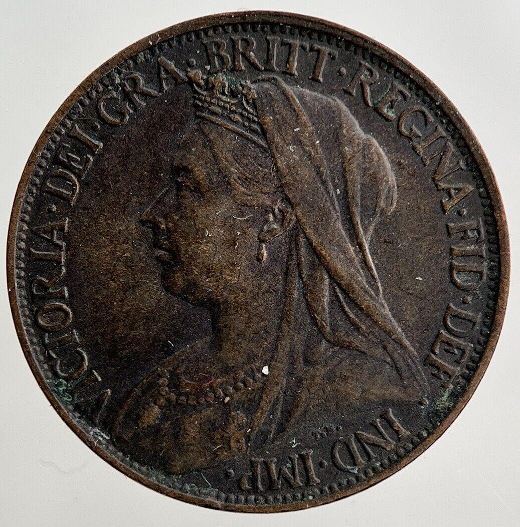 1900 Victoria Farthing Coin | Fine Collectable Grade