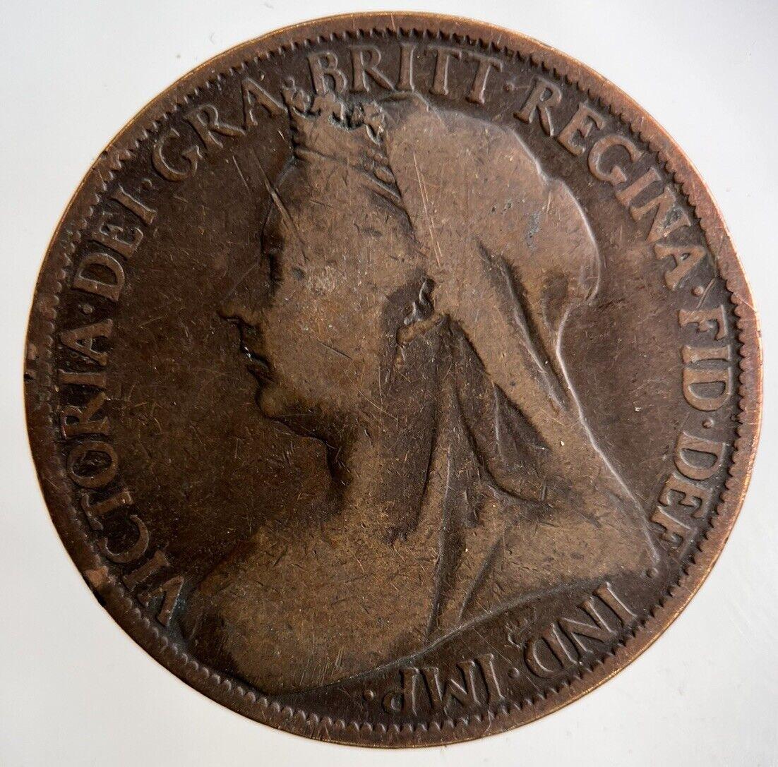 1900 Victoria One Penny Coin | Collectable Grade