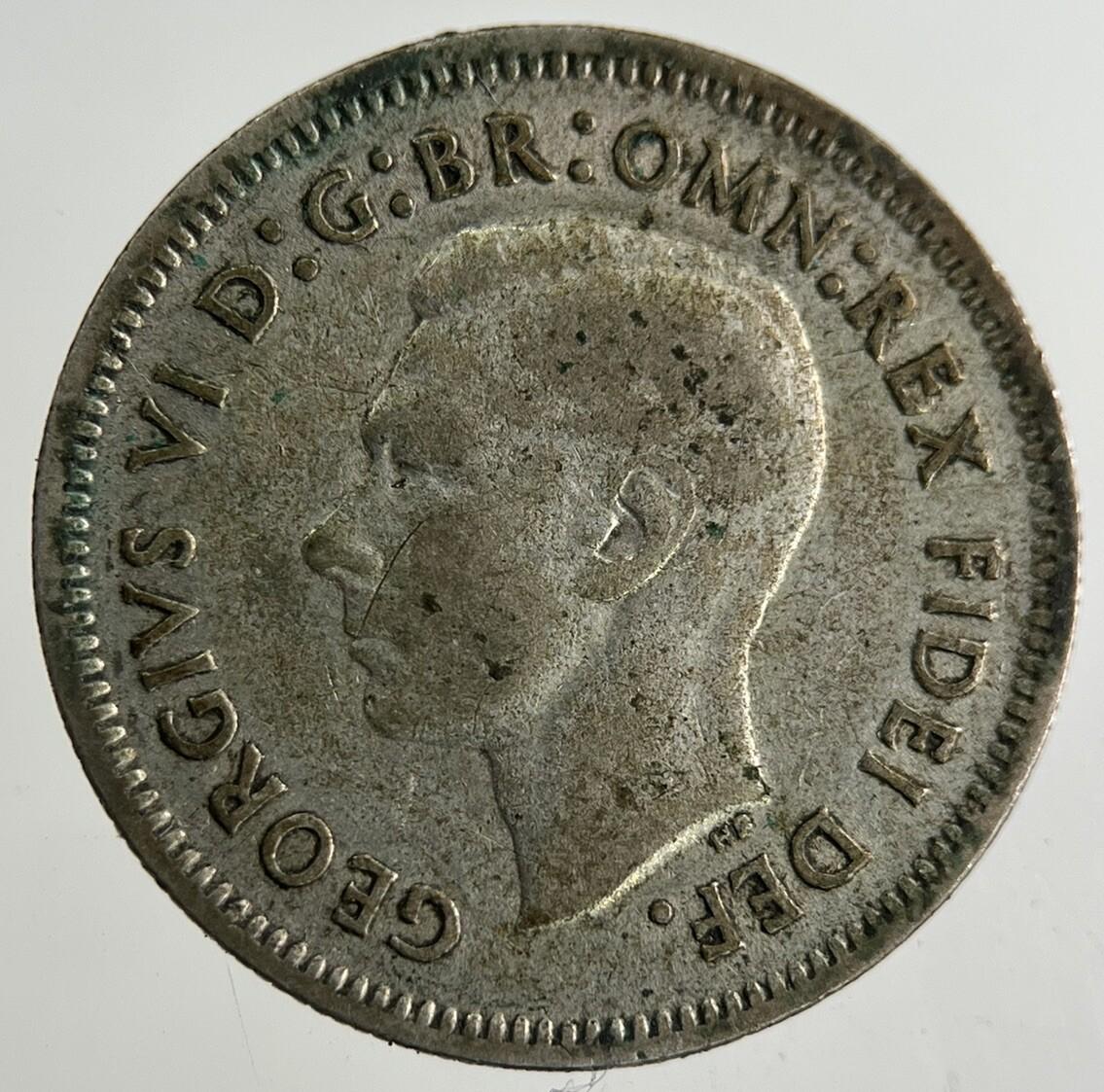 1951 Australia Silver Sixpence Coin | Fine Collectable Grade