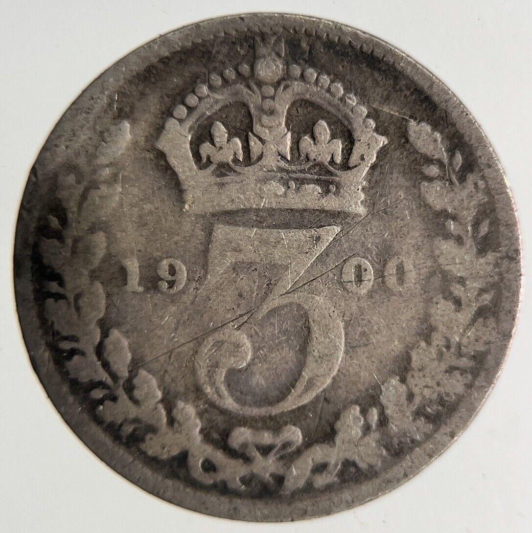 1900 Victoria Threepence Silver Coin | Collectable Grade