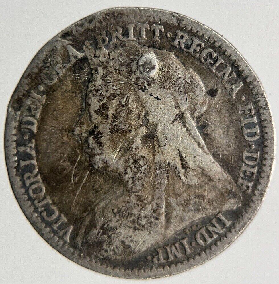 1900 Victoria Threepence Silver Coin | Collectable Grade