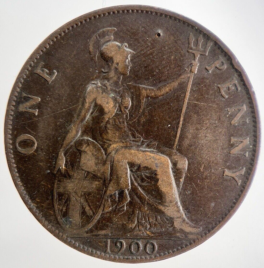 1900 Victoria One Penny Coin | Collectable Grade | a6723
