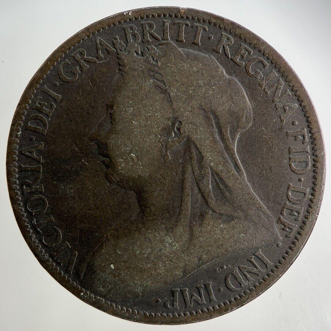 1900 Victoria One Penny Coin | Fair Grade