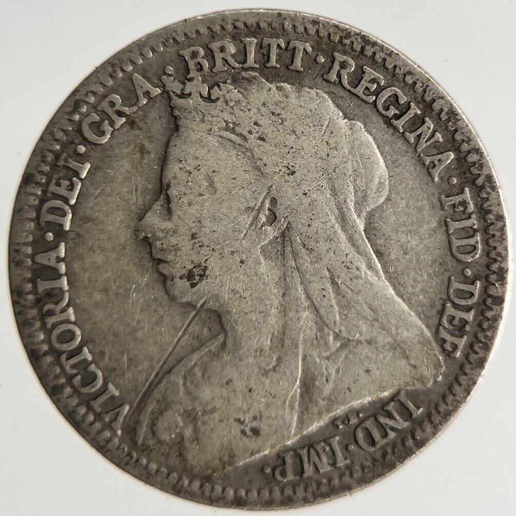 1900 Victoria Threepence Silver Coin | Fine Collectable Grade