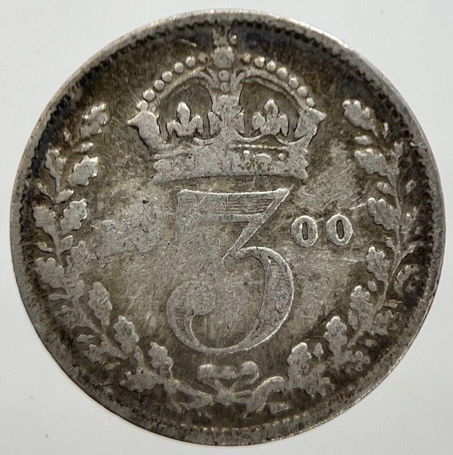 1900 Victoria Threepence Silver Coin | Collectable Grade | a7306