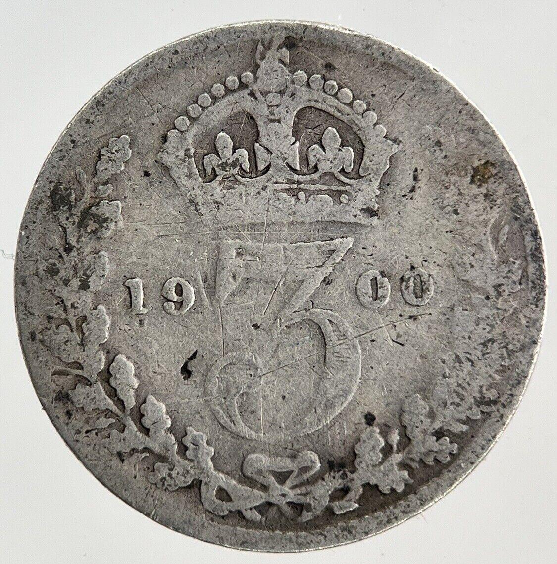 1900 Victoria Threepence Silver Coin | Collectable Grade