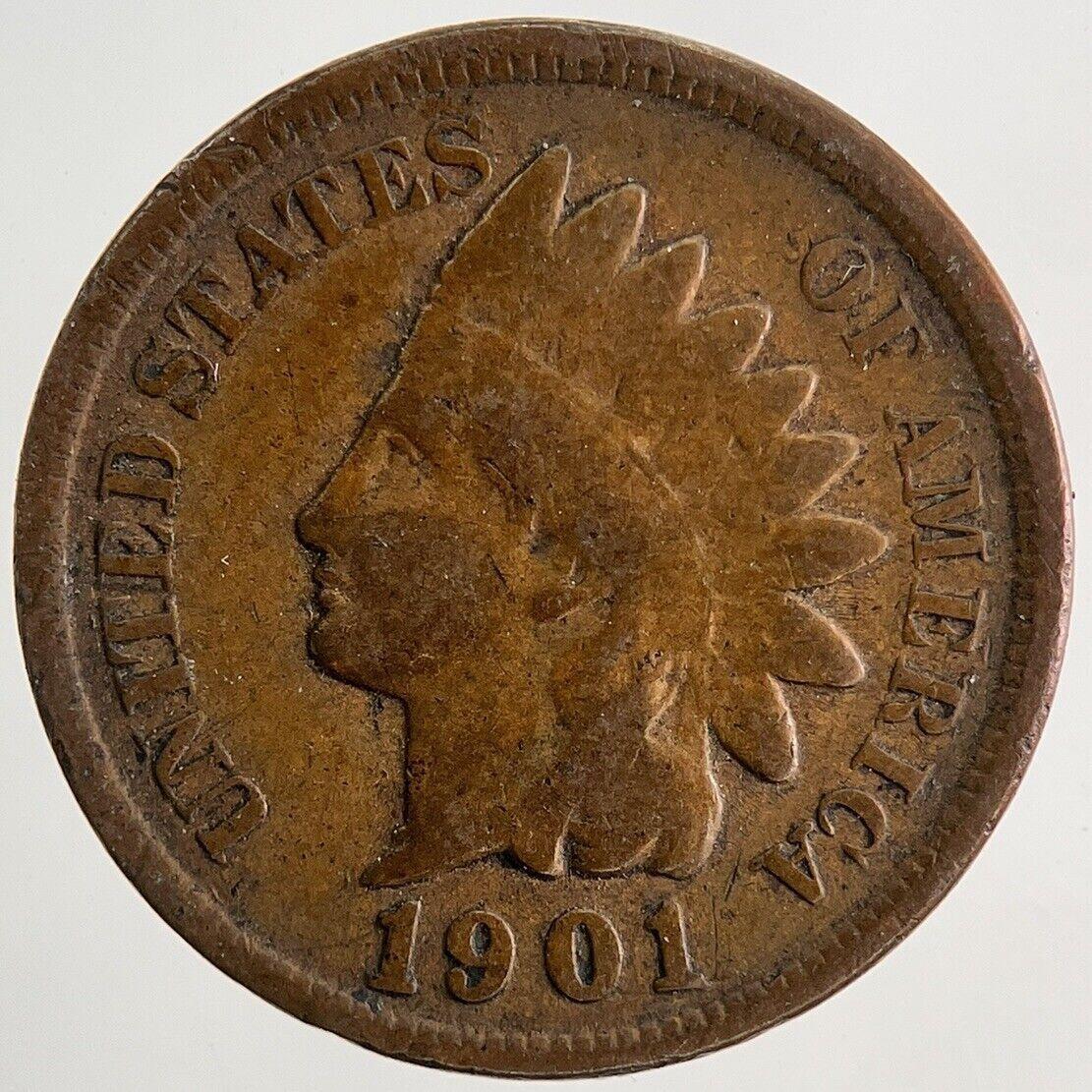 1901 US USA One Cent Coin | Collectable Grade