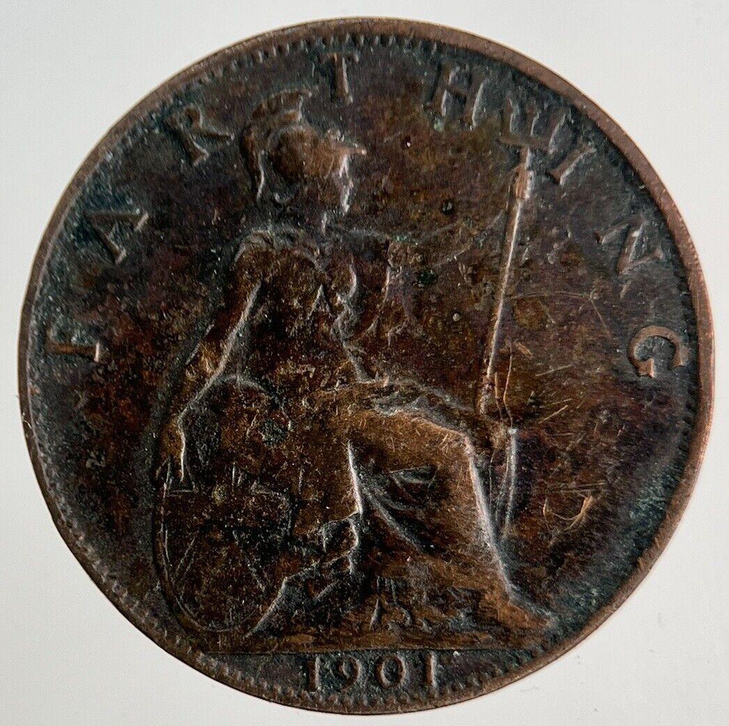 1901 Victoria Farthing Coin | Fine Collectable Grade | a8314