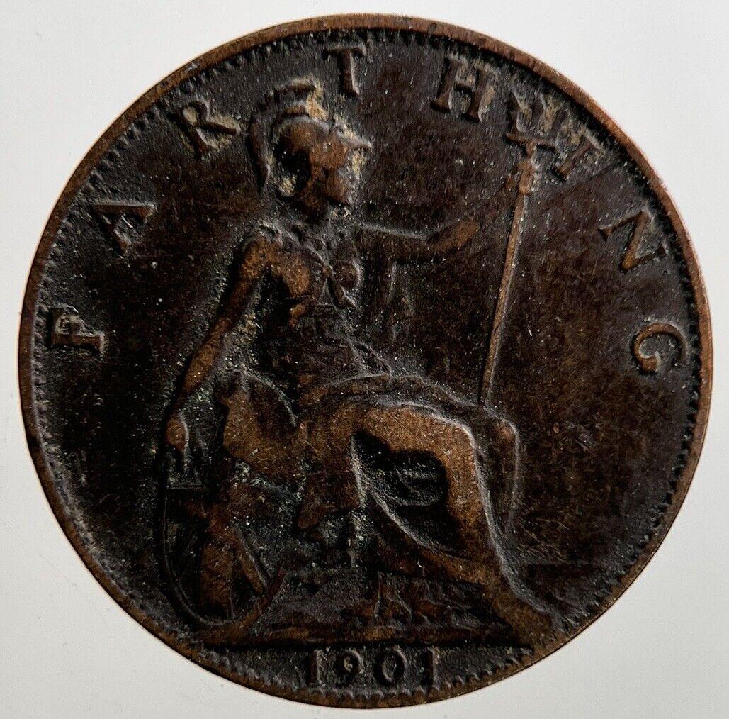 1901 Victoria Farthing Coin | Fine Collectable Grade | a2950
