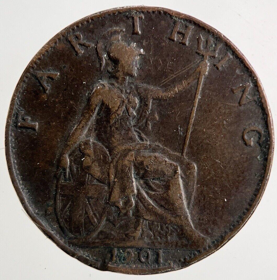 1901 Victoria Farthing Coin | Fine Collectable Grade