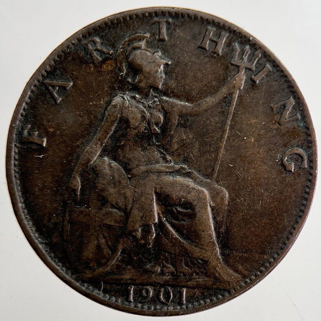1901 Victoria Farthing Coin | Fine Collectable Grade | a8894
