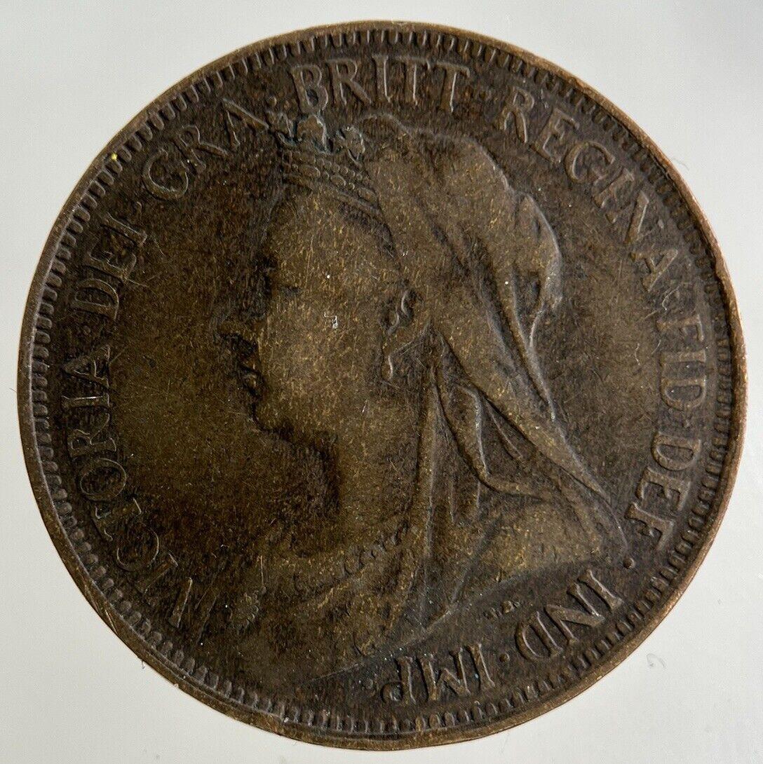 1901 Victoria Half-Penny Coin | Fine Collectable Grade
