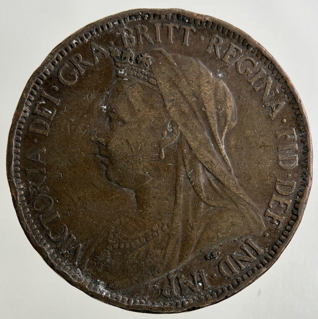 1901 Victoria Half-Penny Coin | Fine Collectable Grade