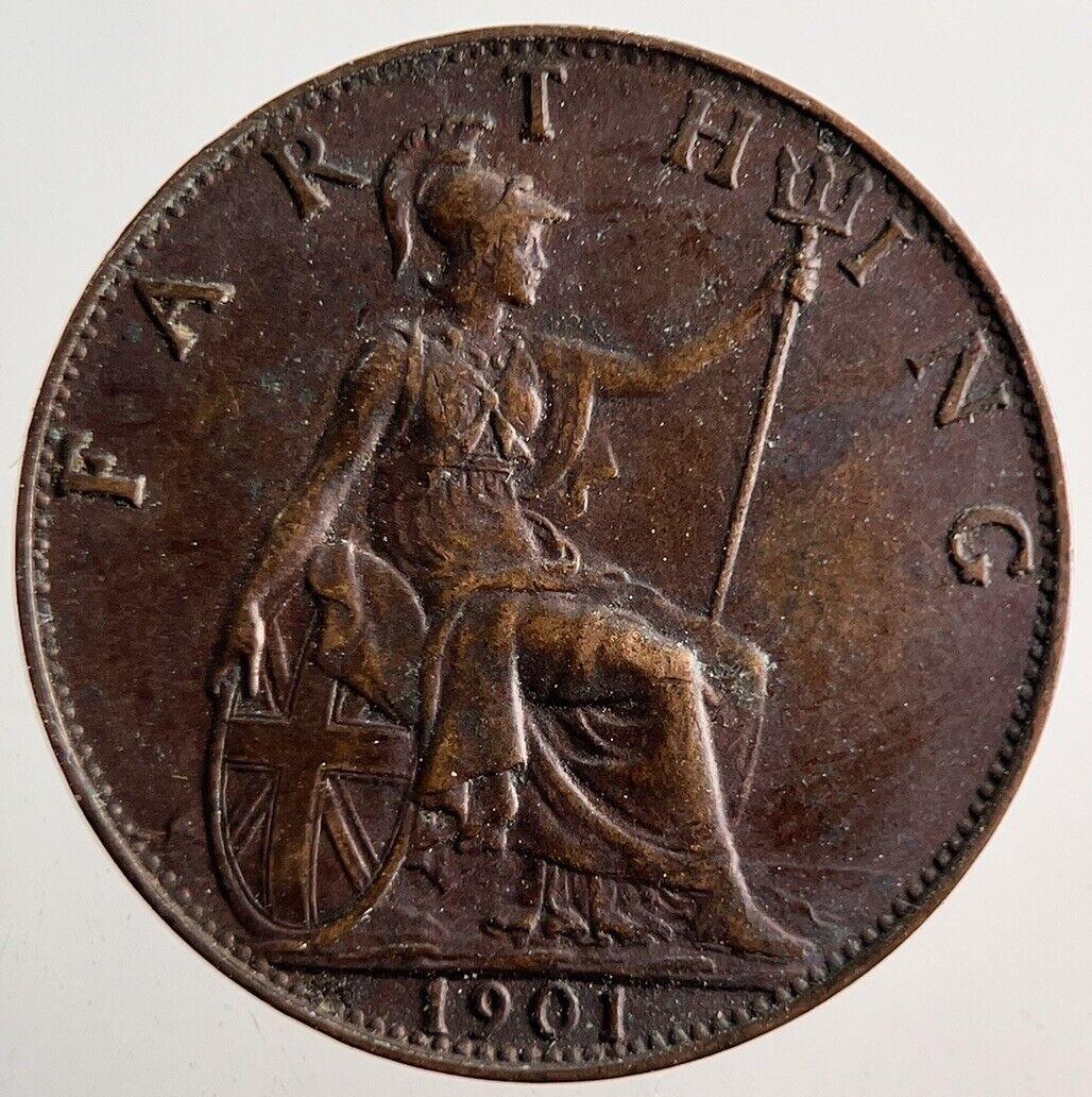 1901 Victoria Farthing Coin | Very High Grade
