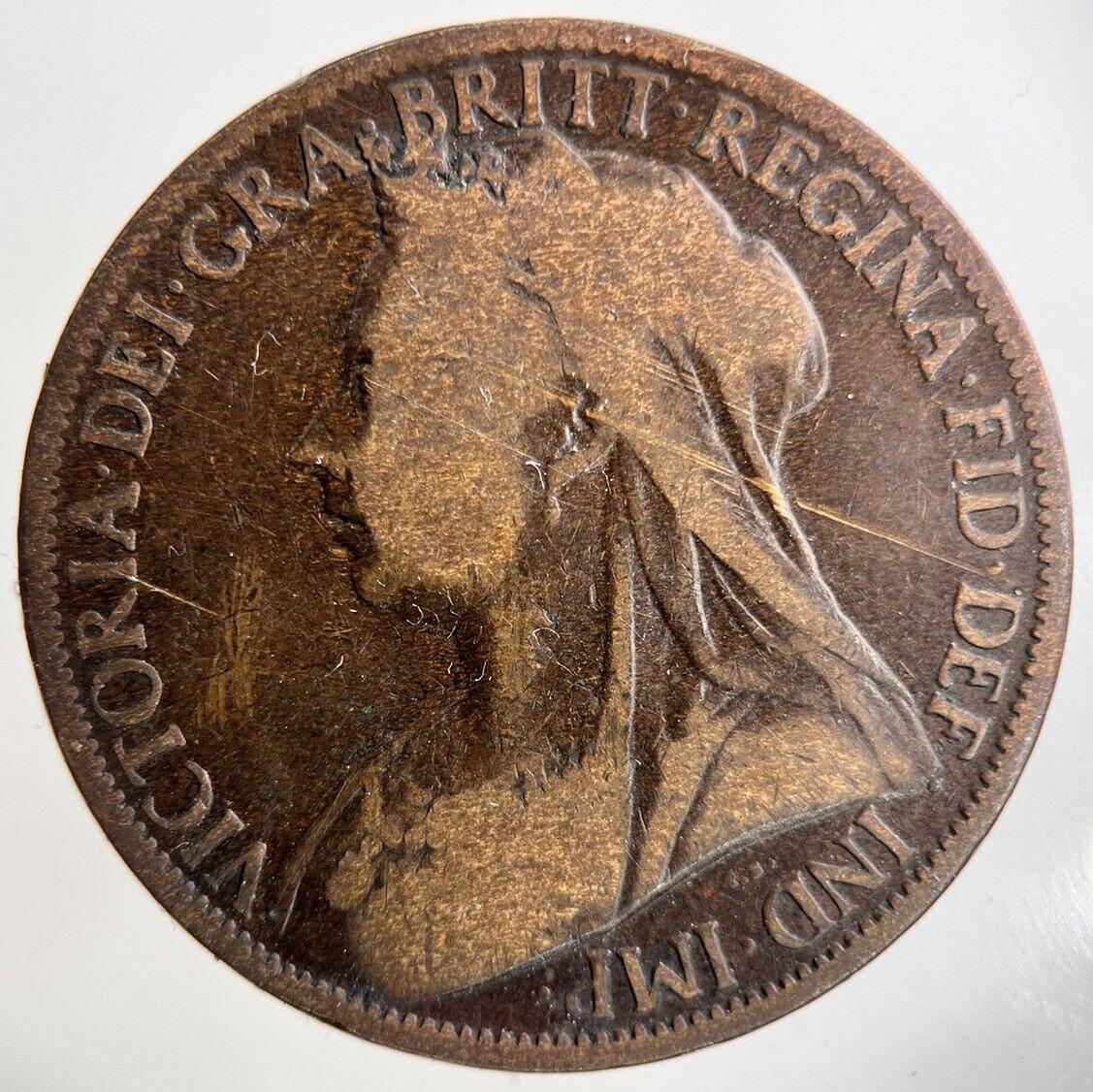 1901 Victoria One Penny Coin | Collectable Grade