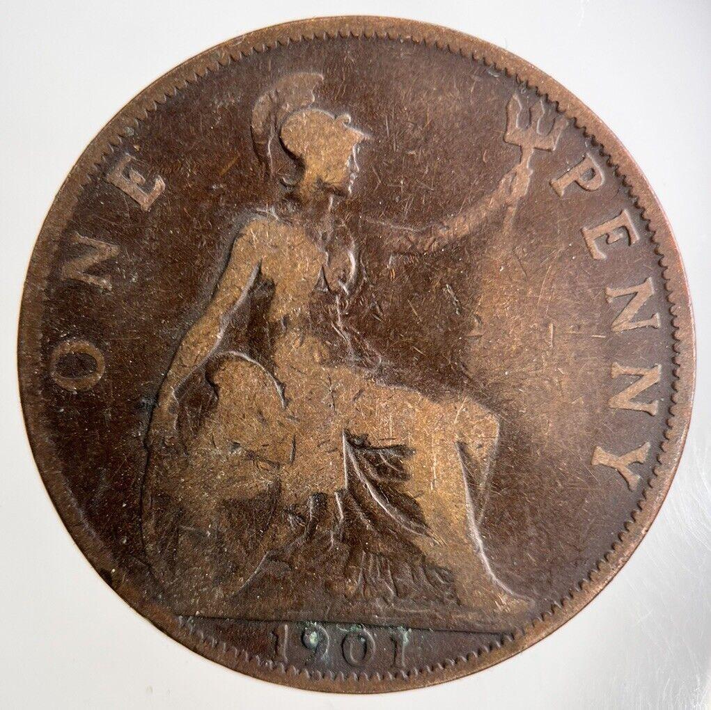 1901 Victoria One Penny Coin | Collectable Grade