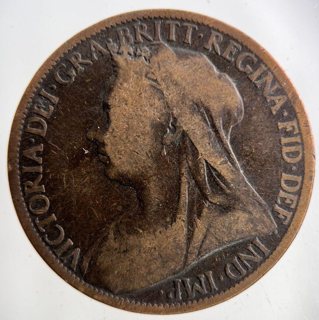 1901 Victoria One Penny Coin | Collectable Grade