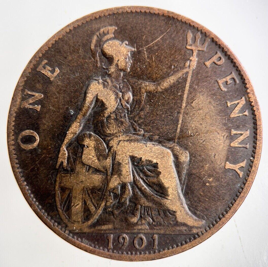 1901 Victoria One Penny Coin | Collectable Grade