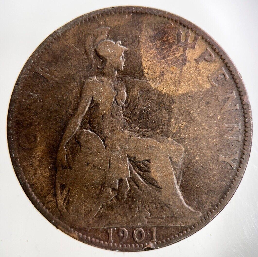 1901 Victoria One Penny Coin | Collectable Grade