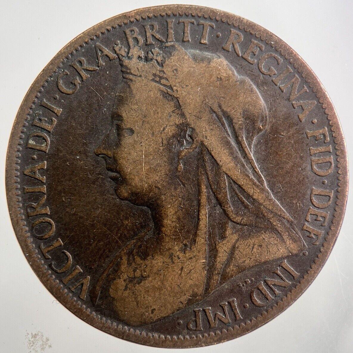 1901 Victoria Penny Coin | Fair Grade | a8025