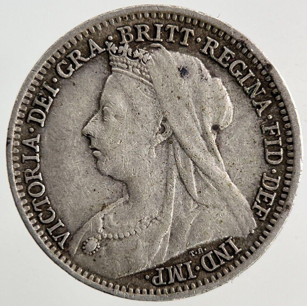 1901 Victoria Silver Threepence Coin | Very High Grade