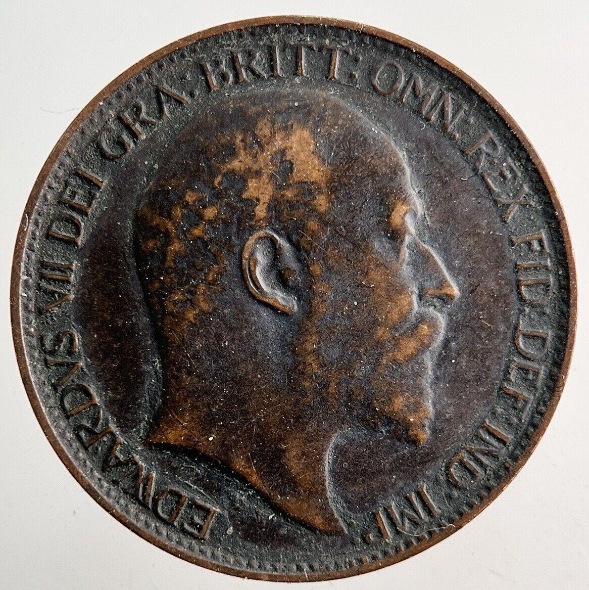 1902 Edward VII Farthing Coin | Fine Collectable Grade