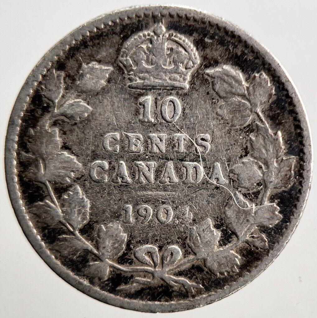 1904 Canada 10 Cents Silver Coin | Collectable Grade | a3705