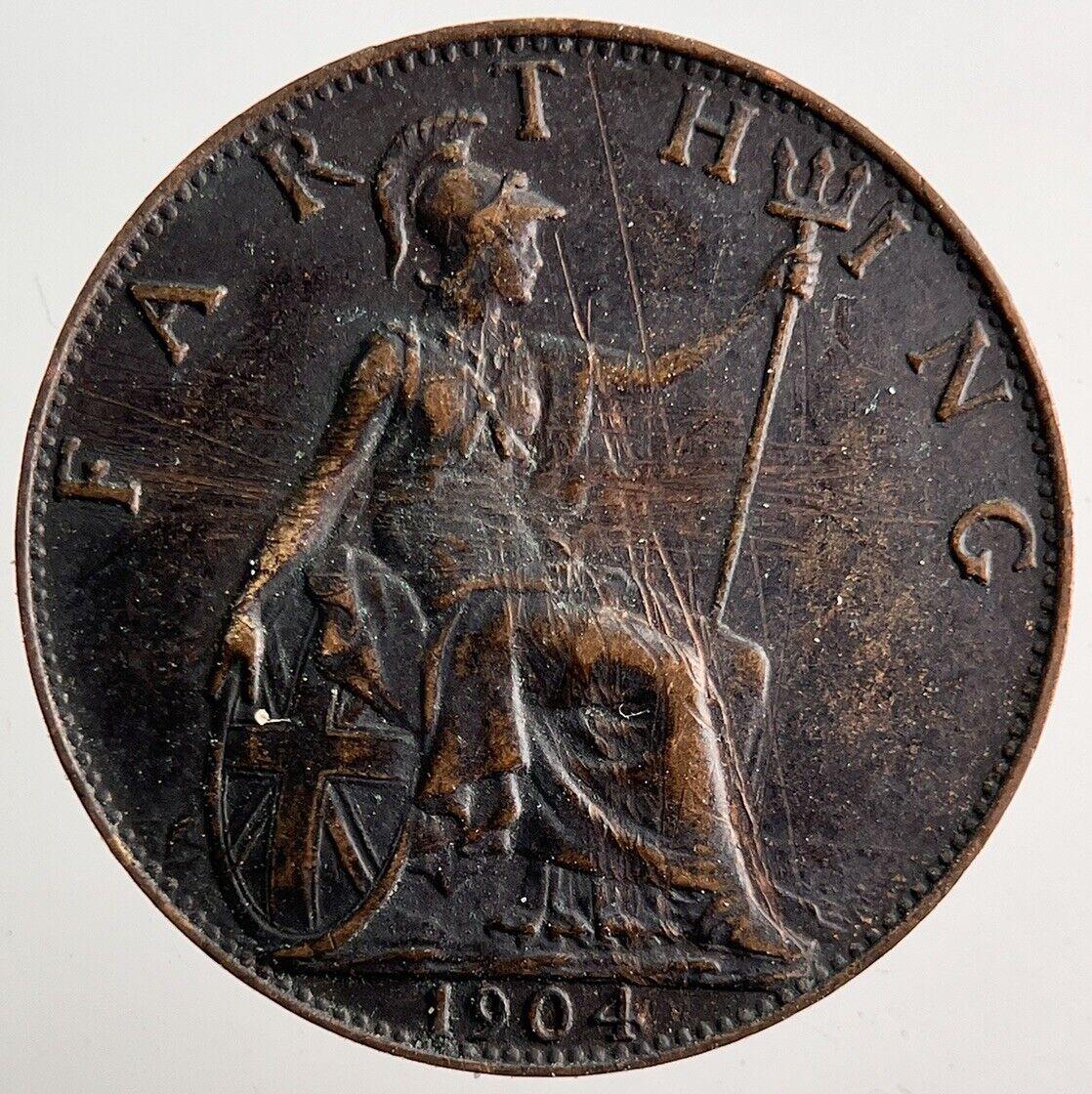 1904 Edward VII Farthing Coin | Fine Collectable Grade