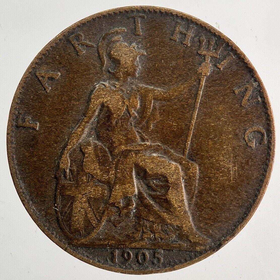 1905 Edward VII Farthing Coin | Fine Collectable Grade