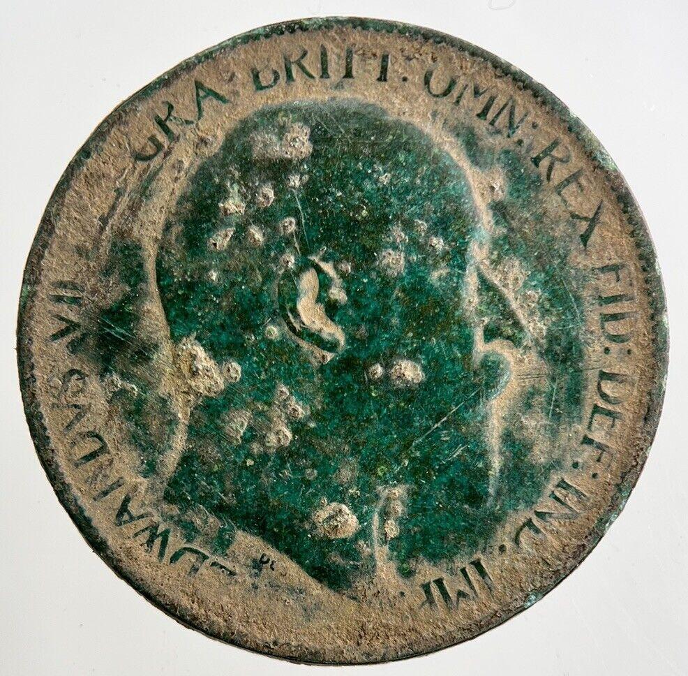 1905 Edward VII Half-Penny Coin | Fine Collectable Grade