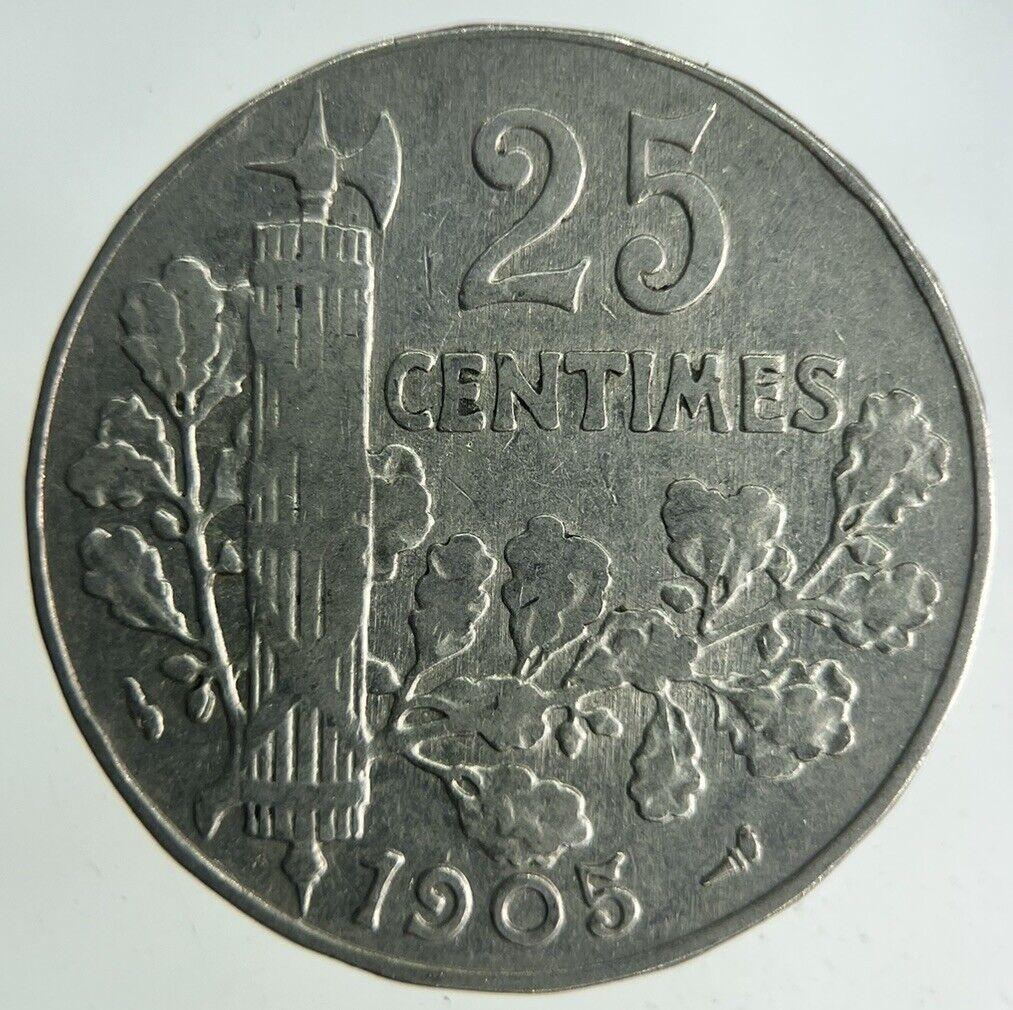1905 France 25 Centimes Coin | Fine Collectable Grade