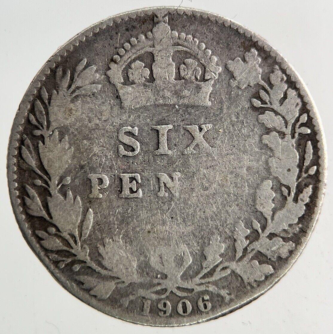 1906 Edward VII Sixpence Silver Coin | Collectable Grade
