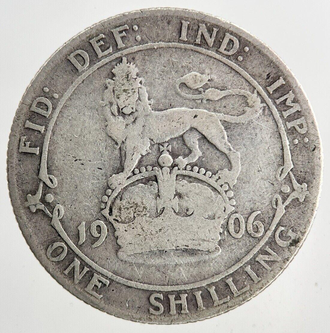 1906 Edward VII Shilling Silver Coin | Collectable Grade