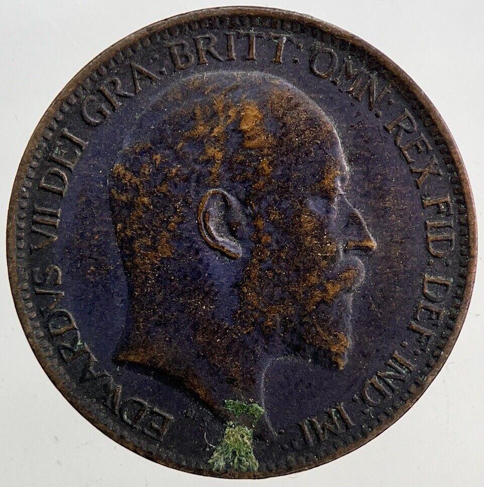 1906 Edward VII Farthing Coin | Very High Grade