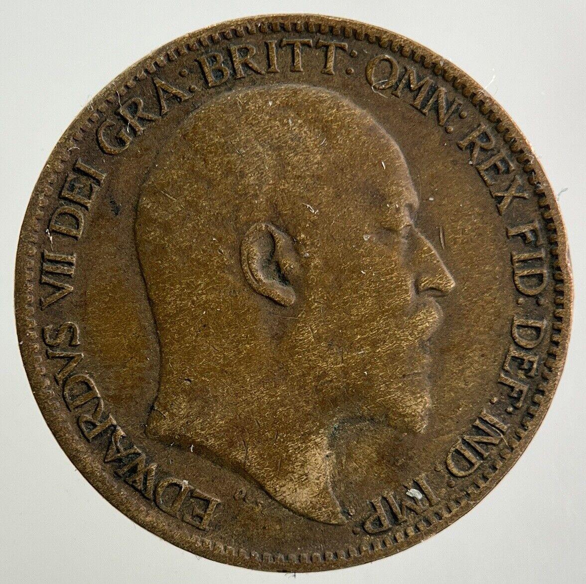 1906 Edward VII Farthing Coin | Fine Collectable Grade