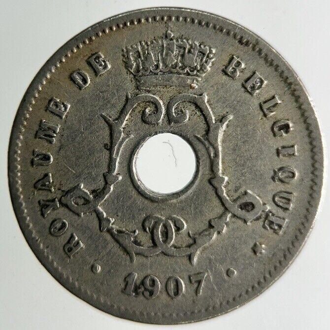 1907 Belgium 5 Centimes Coin | Fine Collectable Grade