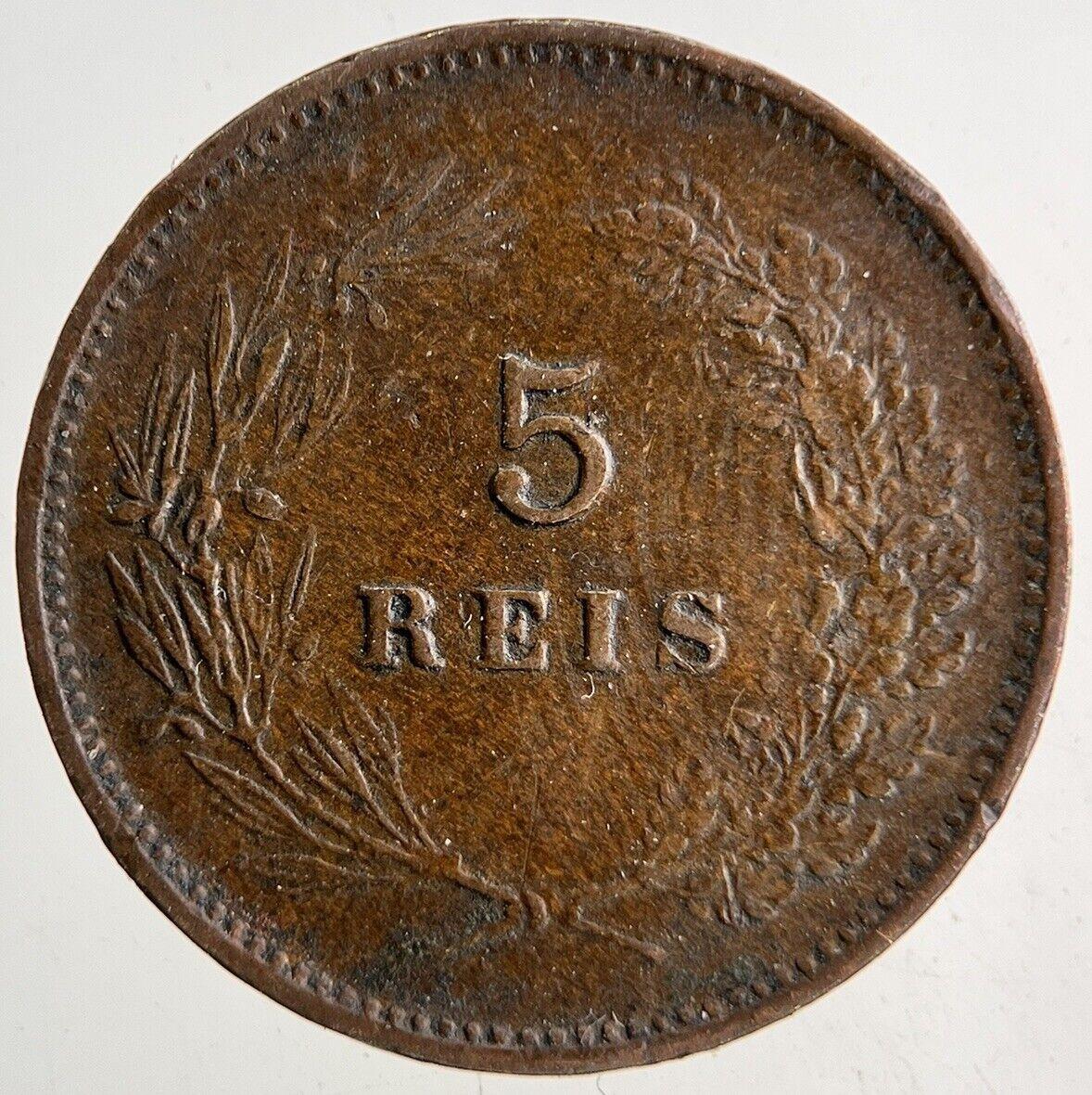 1906 Portugal 5 Reis Coin | Fine Collectable Grade