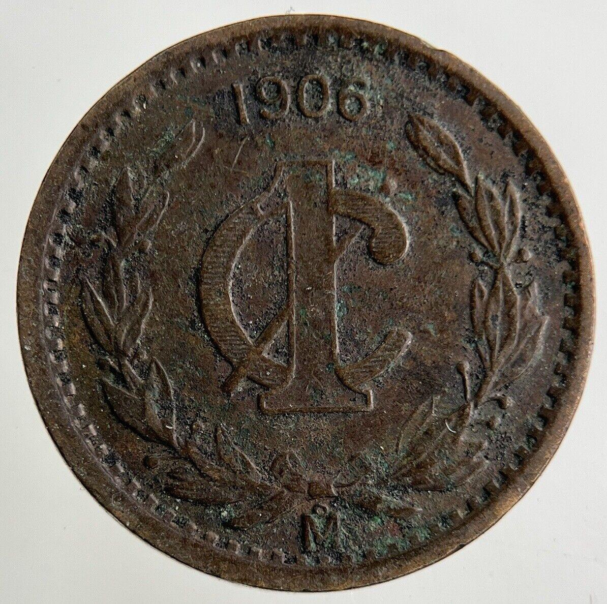 1906 Mexico 1 Centavo Coin | Fine Collectable Grade