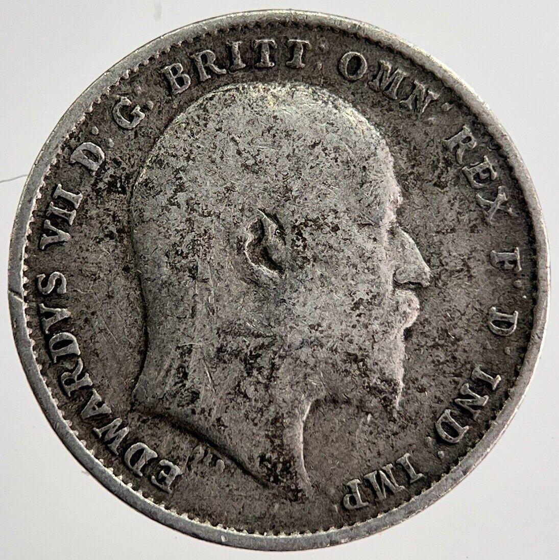 1907 Edward VII Threepence Silver Coin | Collectable Grade | a8720