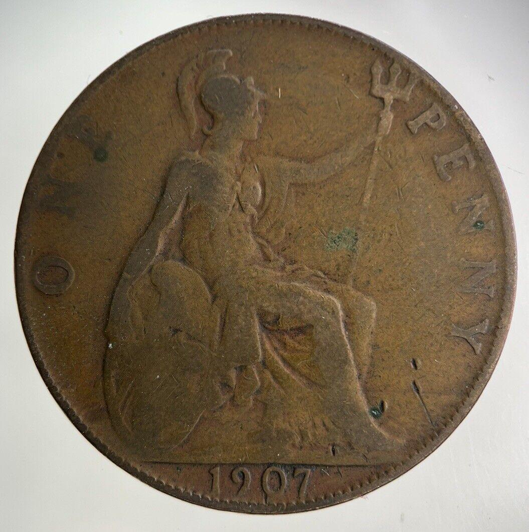 1907 Edward VII One Penny Coin | Collectable Grade