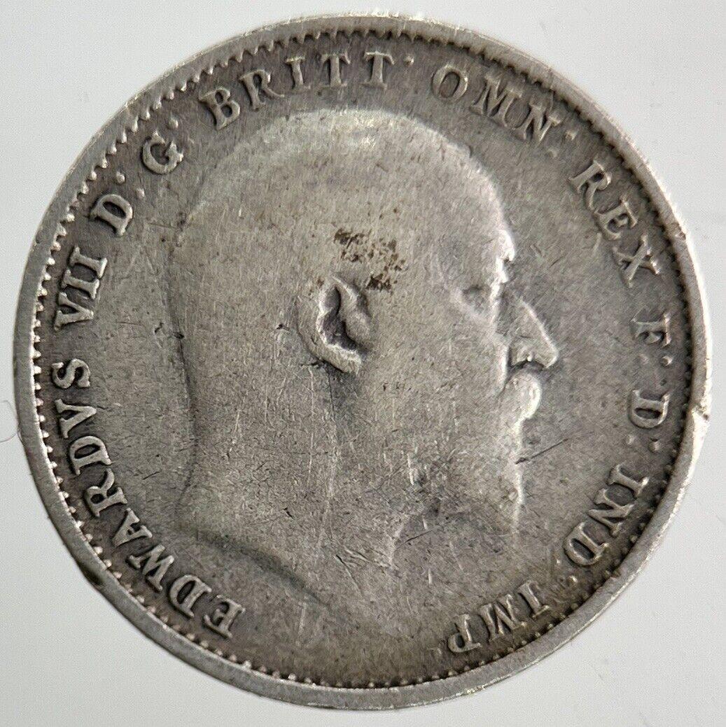 1907 Edward VII Threepence Silver Coin | Fine Collectable Grade