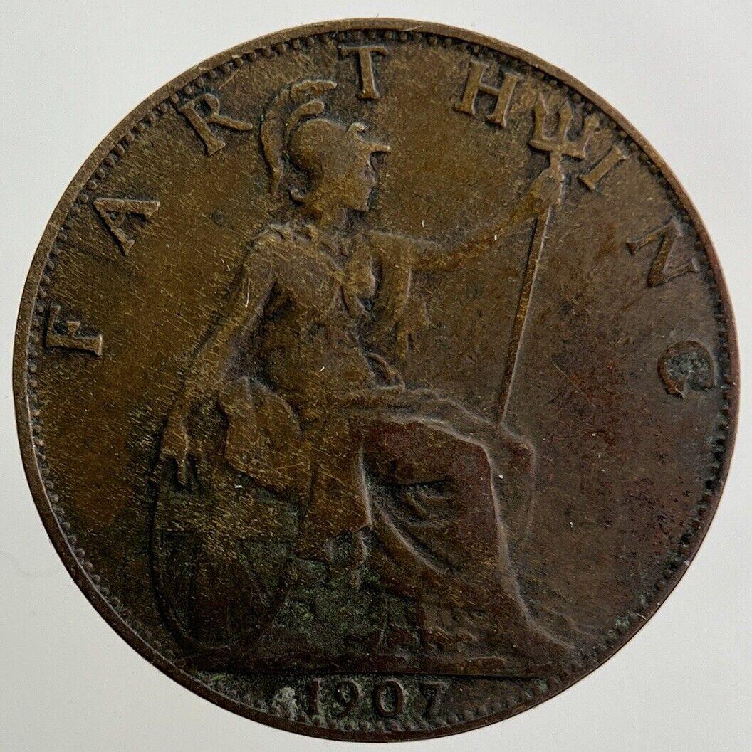 1907 Edward VII Farthing Coin | Fine Collectable Grade