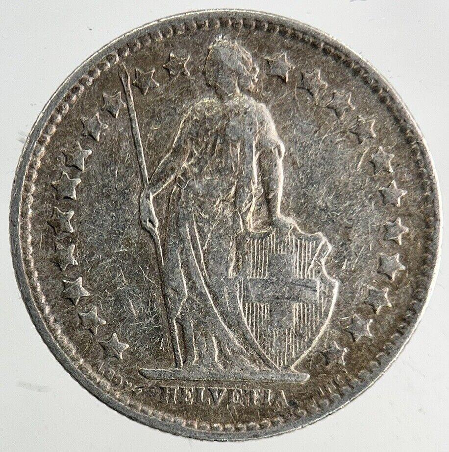 1907 Switzerland Swiss 1/2 Half Franc Silver Coin | Collectable Grade