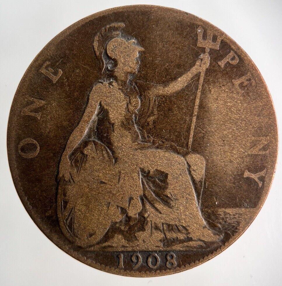 1908 Edward VII One Penny Coin | Collectable Grade