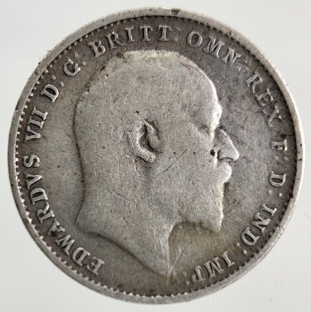 1908 Edward VII Threepence Silver Coin | Fine Collectable Grade