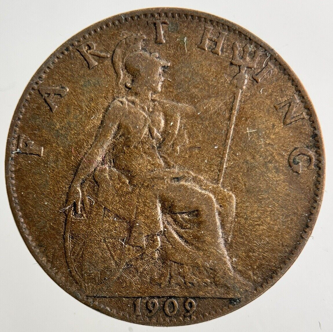 1909 Edward VII Farthing Coin | Fine Collectable Grade