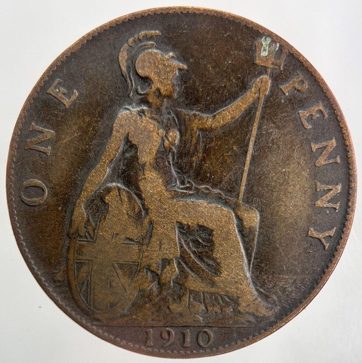 1910 Edward VII One Penny Coin | Collectable Grade